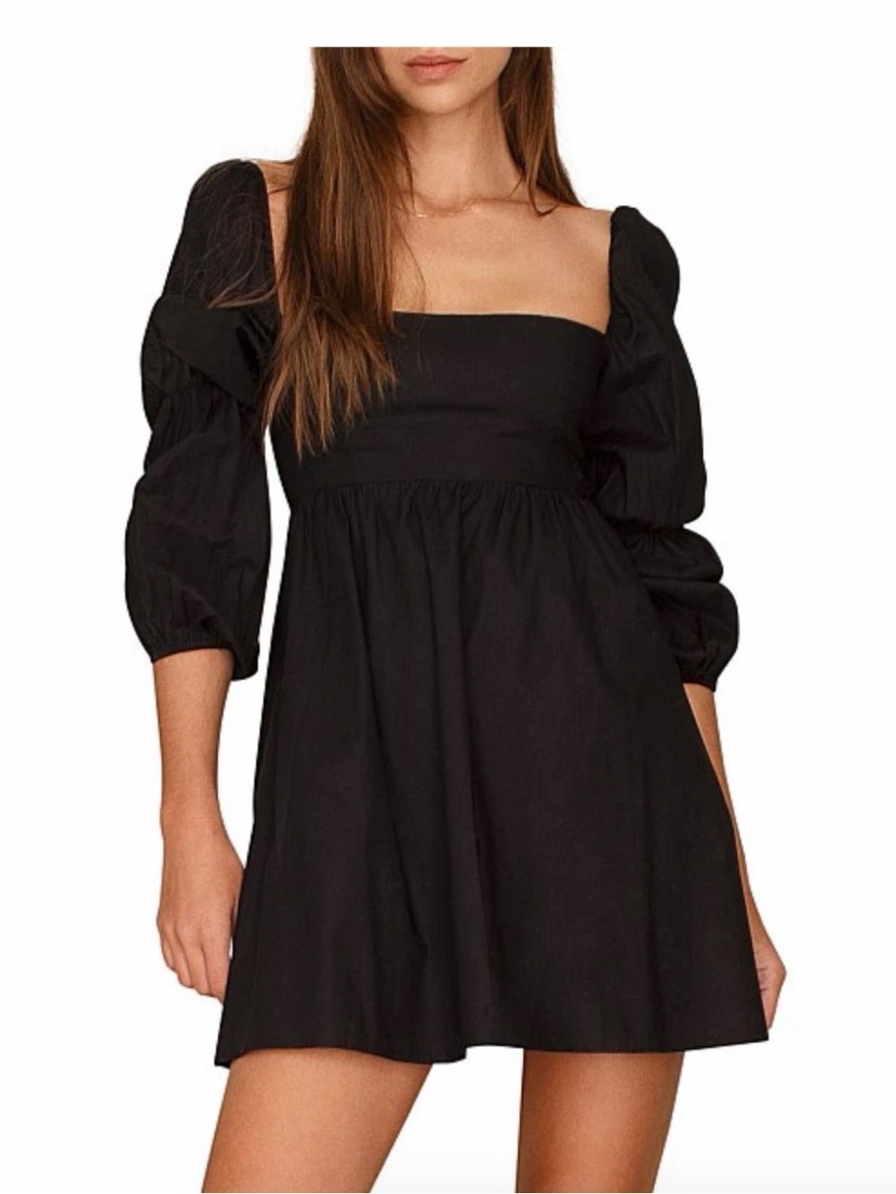 Reformation Michaela Mini Dress - Black,
Size 2